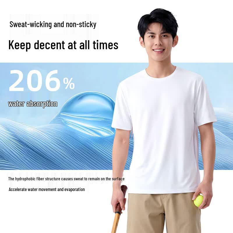 Baleno Men's Summer Quick-Dry Crew Neck T-Shirt