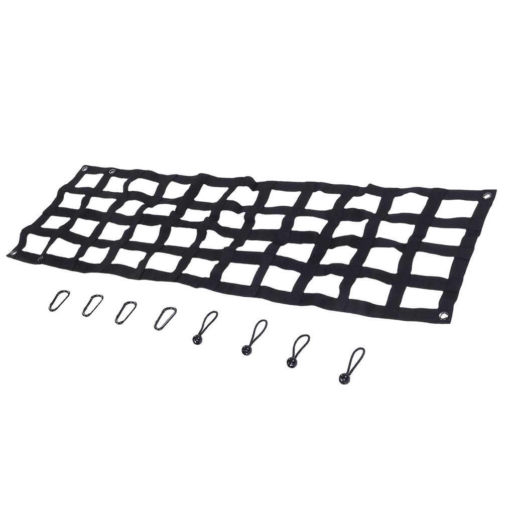 Hochleistungs-Heckklappennetz 60 Zoll x 18 Zoll Heckklappennetz Verstellbarer Ladeflächenverlängerer Heckklappen-Frachtnetz-Ersatz für