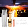 10pcs Welding Gun Protection Nozzles 10pcs Contact Tips 10pcs Nozzle Holder for Binzel 15AK