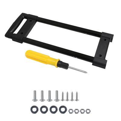 SHANOER Suitcase Handle, Telescoping Handle, Replacement Drawbar for 20-inch Suitcases, Aluminum Alloy, Silver & Black, R001#