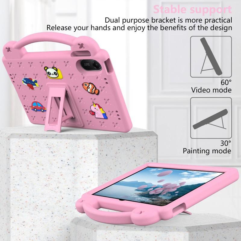 Cartoon Kids Tablet Case Redmi Pad 2 11-inch With Stand Full-Body Shockproof Protection Portable Cover In Multiple