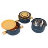 Thermal Lunch Box 2200ml Three Layer Detachable Compartment Design Portable 304 Stainless Steel Insulated Bento Box