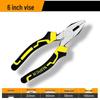6-inch & 8-inch Multifunctional Pliers Set: Needle Nose, Flat Nose, Crimping, Wire Strippers