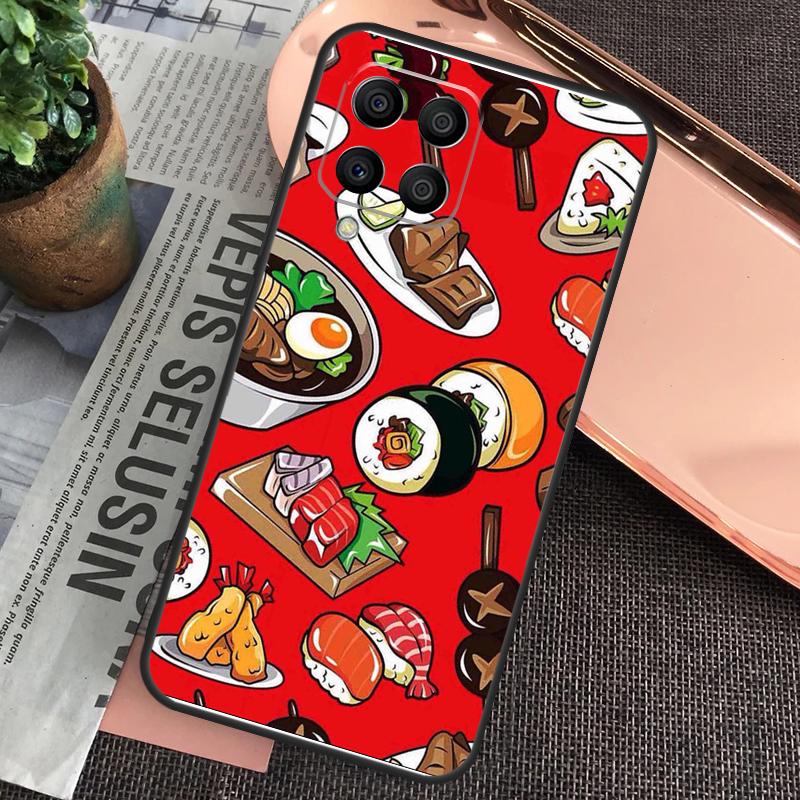 

Kawaii Sushi Pattern Case For Samsung Galaxy M15 M55 M13 M23 M33 M53 M31 M51 M14 M34 M54 M20 M30s M12 M32 M52 Samsung M22