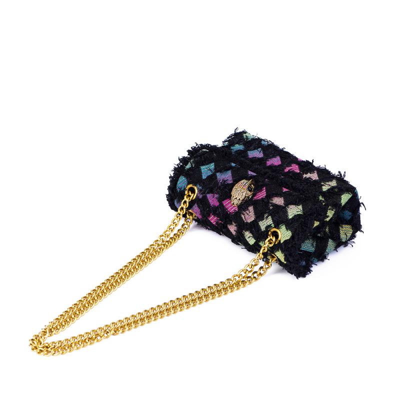 Adlerkopf Klassische Damenhandtasche 19CM Schwarz PU-Leder Magnetverschluss Täglicher Gebrauch Umhängetasche Schultertasche