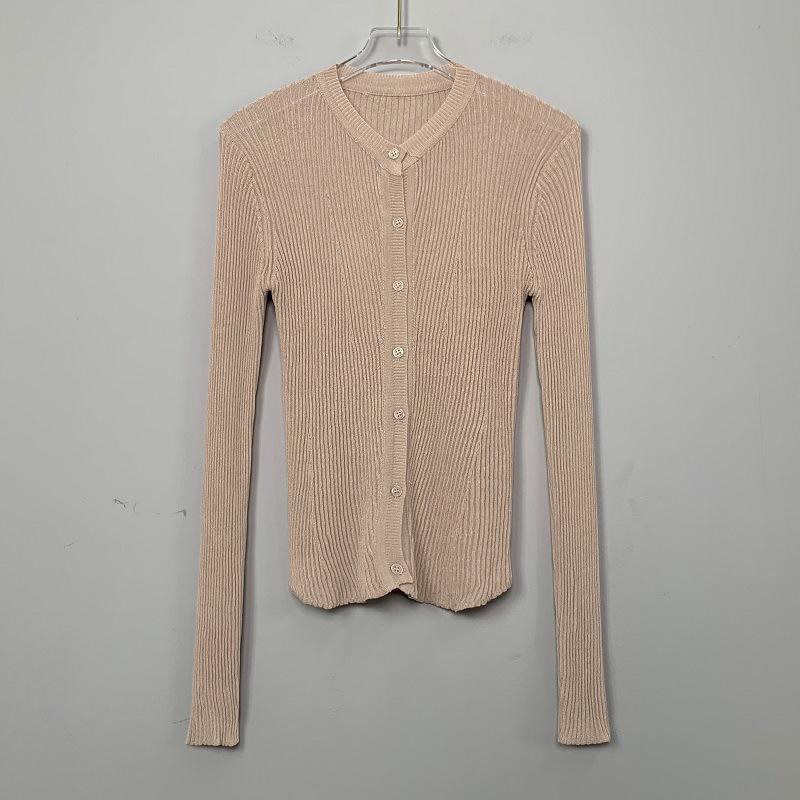 

Корейский облегающий черный прозрачный кардиган с длинным рукавом для защиты от солнца для женщин One Size хаки