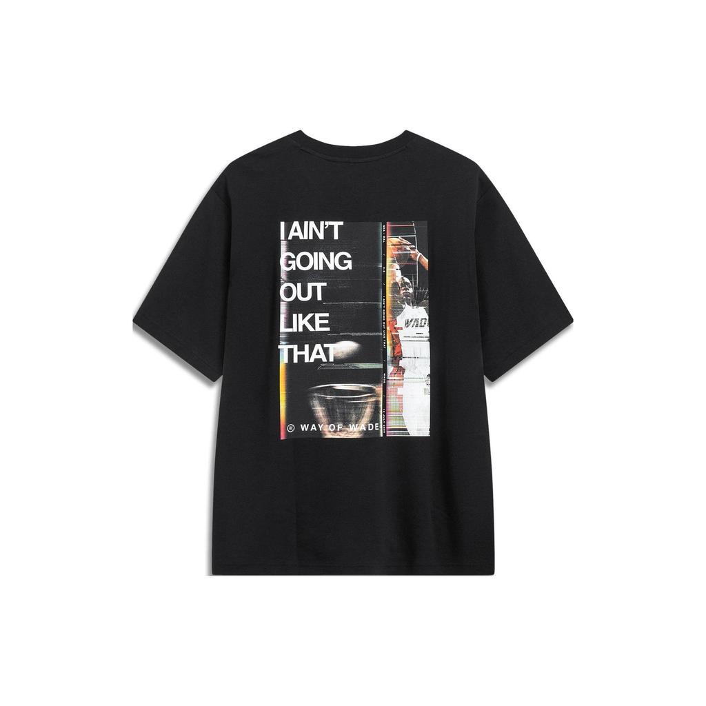 LiNing Loose Fit Short Sleeve Polo Shirt Unisex Tops Black AHST323-1