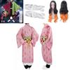 Slayer Kimetsu Demon No Yaiba Kamado Nezuko Cosplay Kostüm Kimono Anzug Roben