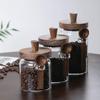 Glass Sealed Coffee Bean Storage Jar with Spoon – Small Container for Coffee Powder & Tea