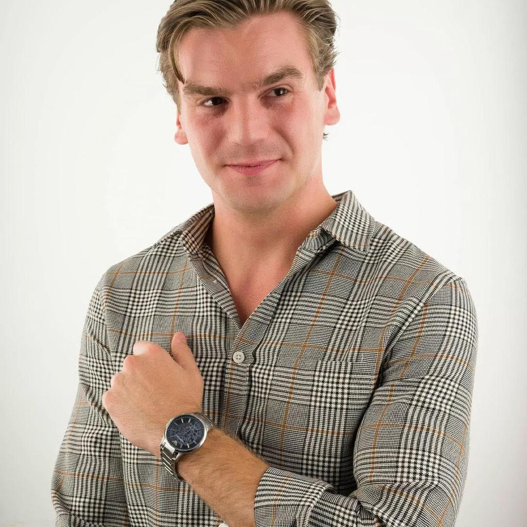 Emporio Armani AR60037 Renato Automatic Blue Dial Men's Watch