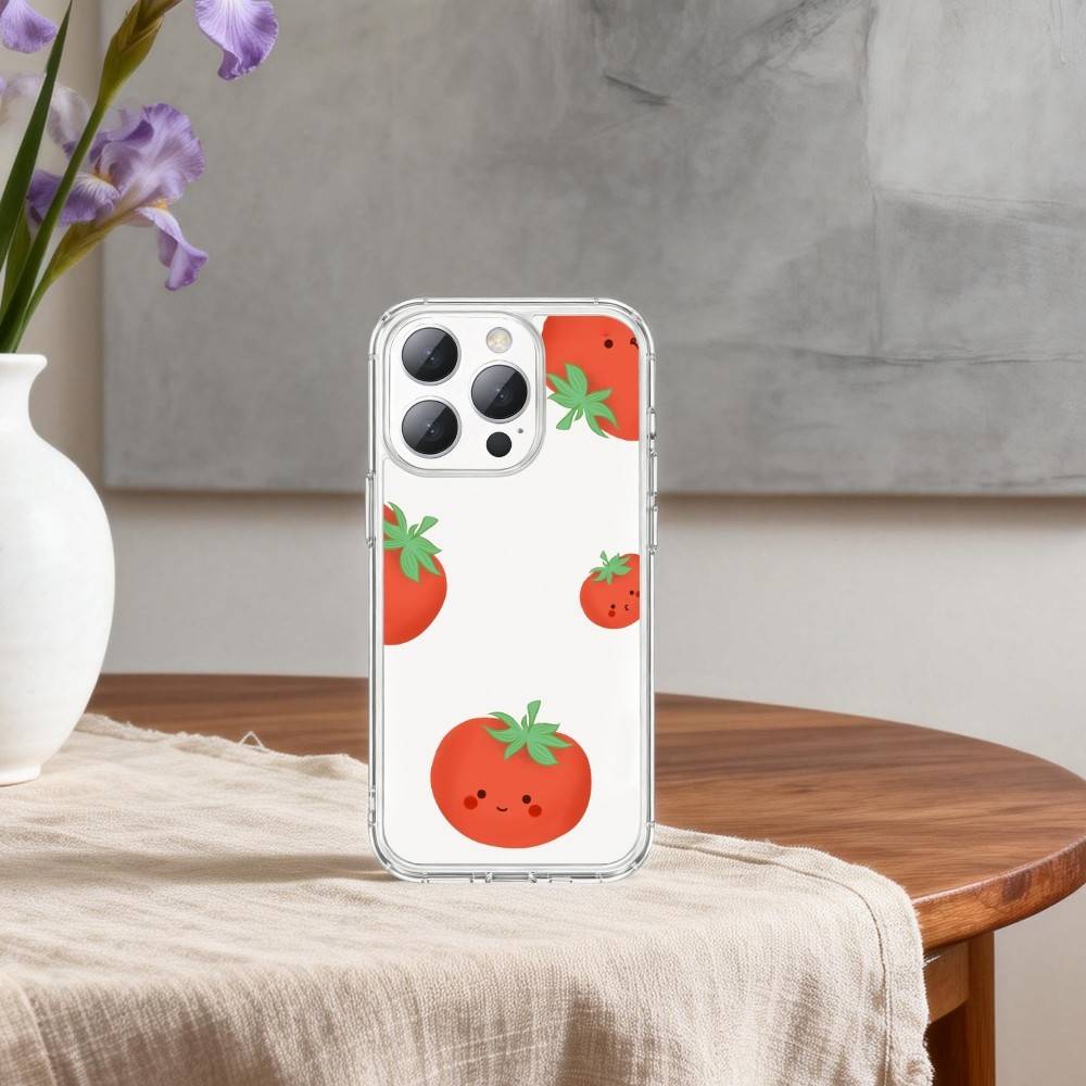 

K-Корейский Ins T-Two Ted T-Помидор Чехол для телефона Для iPhone 17p 16 15 14 13 12 11 Mini Pro Max Plus Прозрачная крышка iPhone14