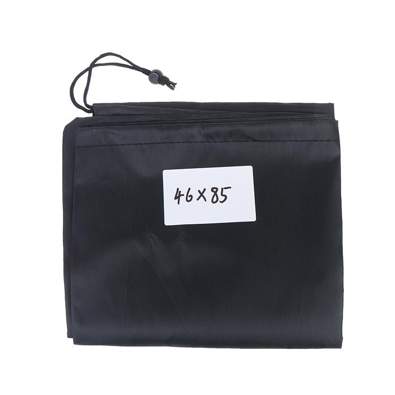Long Strip Waterproof Drawstring Bag Black Oxford Fabric Storage Pouch for Yoga Mat Cool Mat Carpet Yoga Enthusiasts Fitness Use