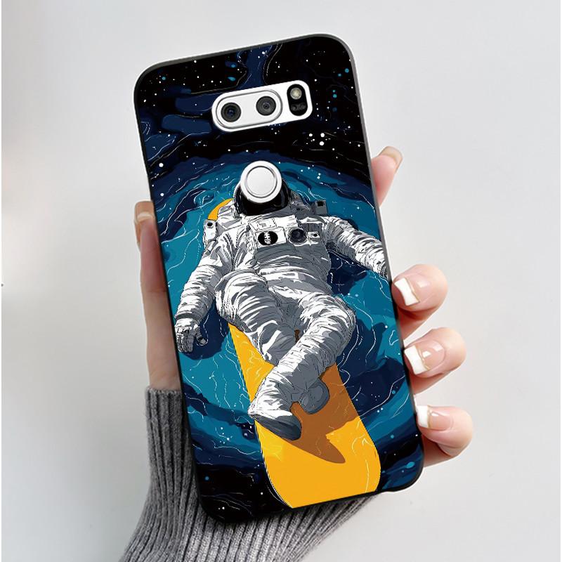 Casing For LG V30 V30+ V30S V30S+ V35 V35+ ThinQ Slim Soft Black Silicon Case Aesthetic Luxury Cute Cool Boys Girls Back Cover