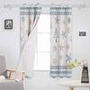 Starfish Snowflakes Christmas Blackout Curtains For Living Room Bedroom Window Treatment Blinds Drapes