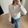 Spring Sweet Versatile and Thin Gentle Thin Knitted Cardigan Single-breasted Soft Waxy Sweater Jacket Women