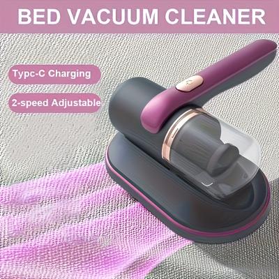 1pc Bed Vacuum Cleaner, Super Suction UV Lamp, Dual-purpose Wet and Dry Cleaning Filter for Deep Cleaning, Effective Cleaning of Beds, Sofas