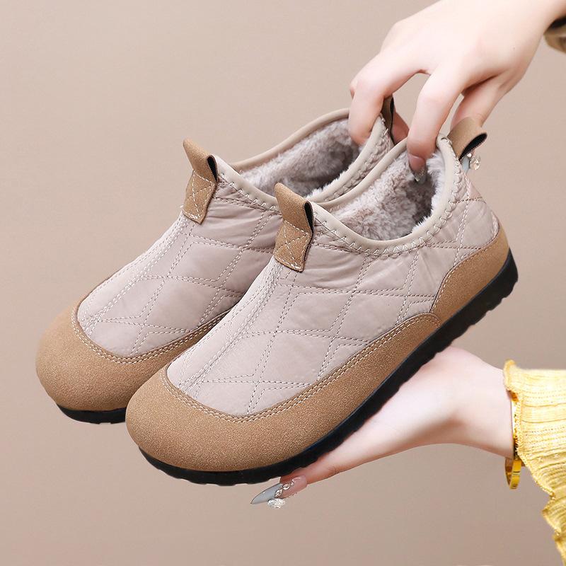 Shoes Women's cotton shoes Snow boots Cold-proof and warm short boots Versatile fashion women's boots Fleece thickened cotton boots