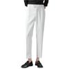 Send belt trendy men handsome men's trousers British trendy men's nine-point trousers Internet celebrities wear elastic waist youth trousers
