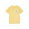 Vans T-shirt Uni à Imprimé Smiley Manches Courtes Ample pour Femme Hauts Couleur Vin-Jaune VN0A7YHXY7O