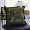 French Retro Sofa Pillow, High-end Green Cushion Pillow, Light Luxury, High-end Feel, Core-free Pillow Case