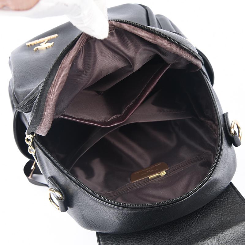Large capacity leather backpack for women vintage bag school backpacks ladies travel backpack backpacks high-quality bags