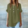 Women's Fashion Loose Casual Summer V-neck Short Sleeve T-shirt