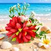 Fresh Sweet Floral Hair Clips Versatile Colorful Flower Hairpin Fashion Side Clip  Women Girls
