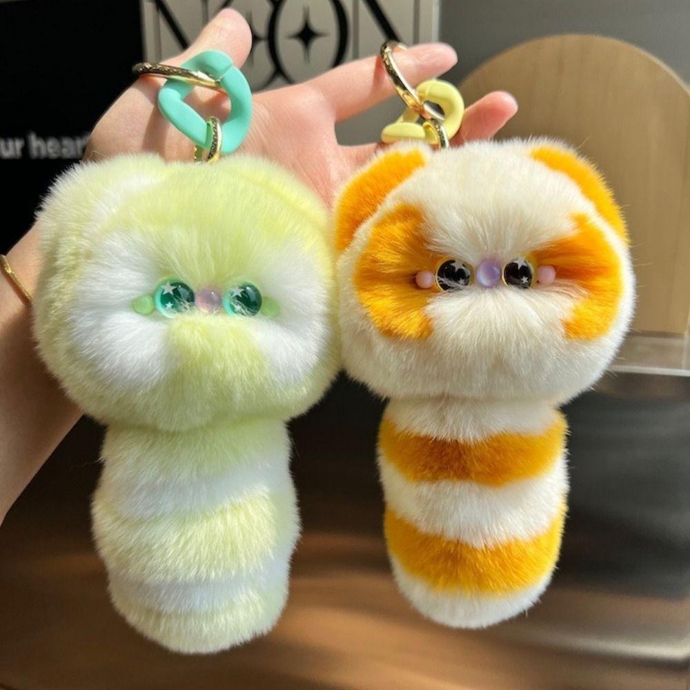 

Fur Pompon Kitten Doll Ring Cute Car Key Pendant INS Rabbit Fur Keychain Small Gifts