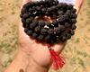 108+1 Bead Indian Origin Black Rudraksha Mala 5 Mukhi 5 Faces Lord Shivas Rosary Jaap Mala Yoga Prayer Healing Meditation 8mm