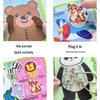 Baby Soothing Cloth Book: Tear-Resistant, Velcro-Closure, Montessori Early Education Toy for Infants & Toddlers
