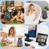 5-in-1 Wireless Induction Bluetooth Speaker with Phone Stand, Stereo Sound, 3500mAh Battery, RGB Light, 360° Holder – Gift for Men & Women