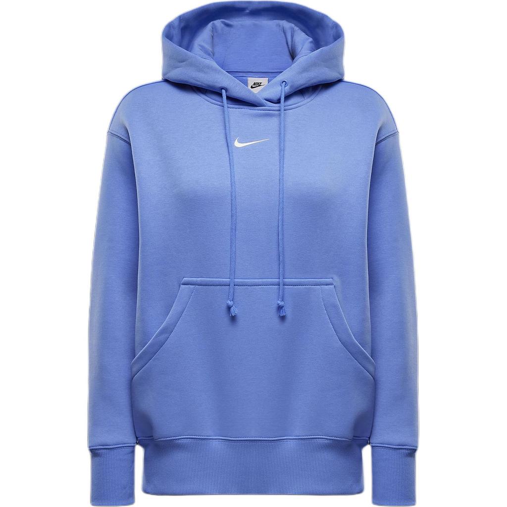 Nike Sportswear Phoenix Fleece Swoosh Solid Color Loose Comfortable Long Sleeve Hoodie Women Hoodies Pulse-Gem-Blue DQ5861-494