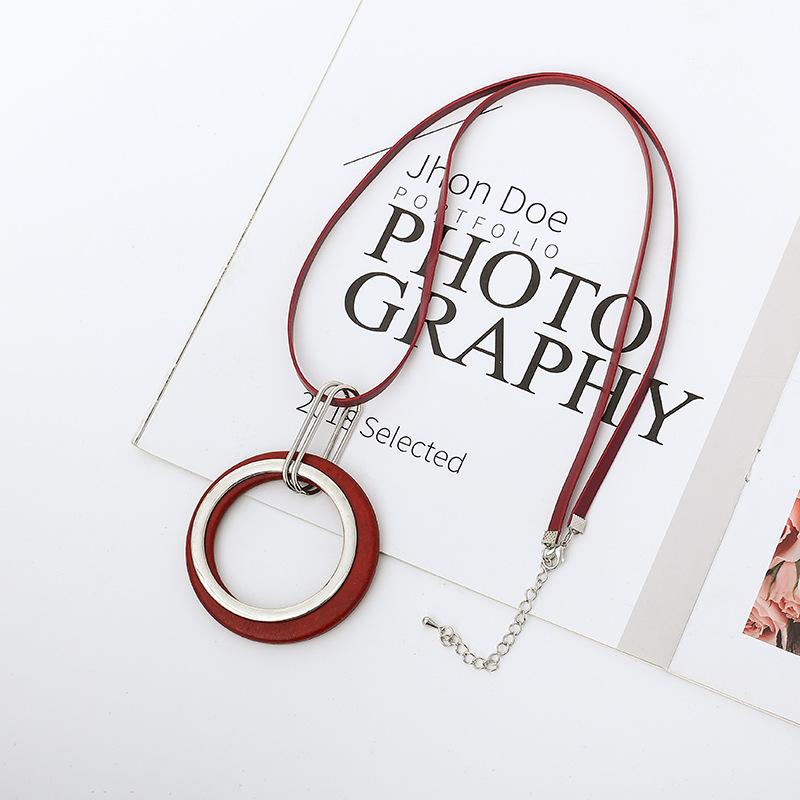 New women's necklace long high fashion retro personality trend pendant European and American