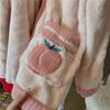 Herbst Winter Kawaii Cartoon Pyjama Sets Frauen Pyjamas Warme Flanell Lounge Nachtwäsche Mädchen Pijama Mujer Nacht Anzüge Homewear PJ