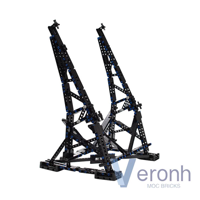 407 Bucăți Blocuri de Construcție Nava Stelară Millennium MOC Suport Vertical de Afișare Compatibil cu Modelul Colecționarului Ultimate Falcon 75192