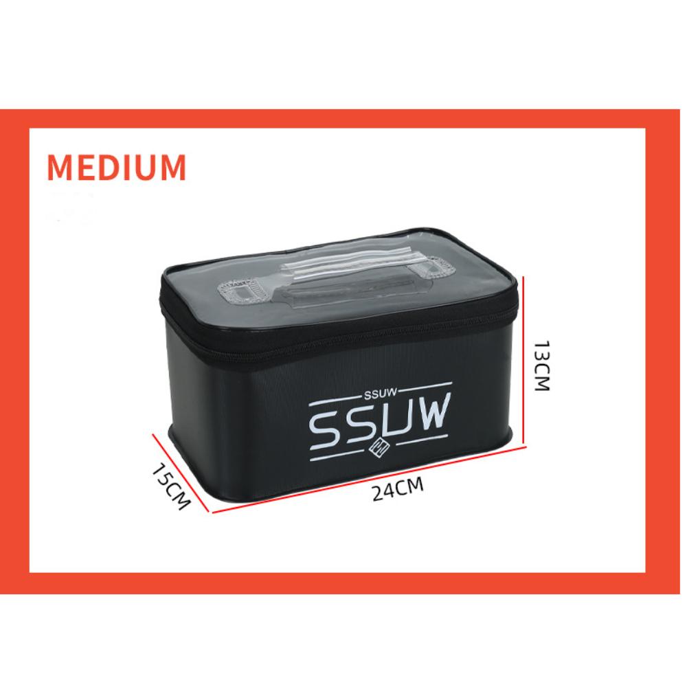 

Carrying Handles Collapsible Outdoor Water Tank S M L Live Fish Box EVA Live Fish Bucket Travel M чёрный