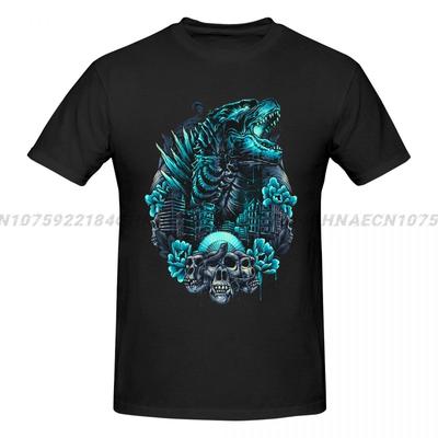 Godzillaed Rise From The Depths T-Shirt Herren Rundhals Baumwoll-T-Shirts Kurzarm Tops Bedruckte Kleidung