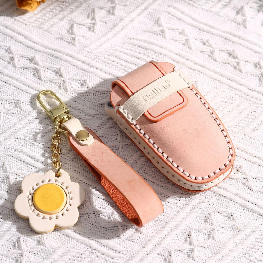 3 4 Bottons Genuine Leather Auto Key Fob Cover Case Fit For Ford Fusion Mondeo Mustang Explorer Edge Ecosport Fit For Lincoln Mondeo Mkc Mkz Mkx