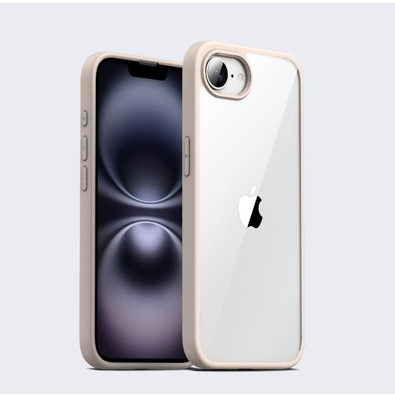 Suitable for IPhone16E In-stock Phone Cases, Transparent Apple 16e Anti-drop Two-in-one Case