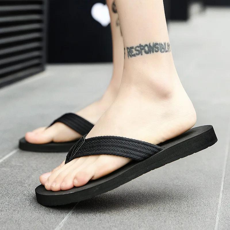 Fashion 2025 Men Flip-flops Men's Beach Slippers For Droping Shipping Size 40-45