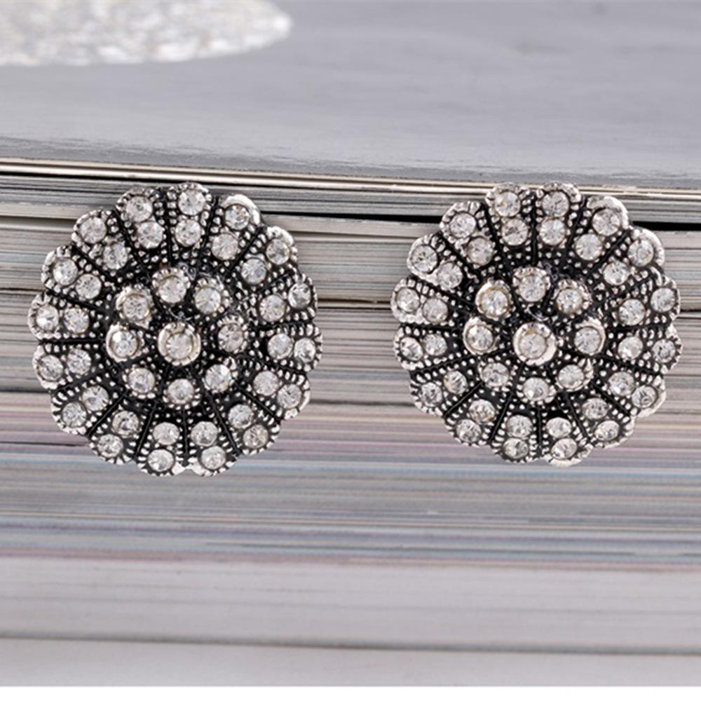 Ruby and Red Corundum Water Drop Earrings with Colored Sapphires and Diamond Studs in White Gold Plating