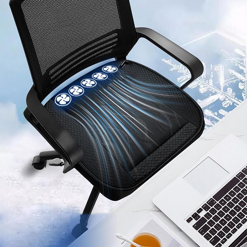 Cool Car Seat With Fan Powerful Chair Cushion Cooling Seat Cushion Enhanced Driving Comfort For Cars Trucks SUVs
