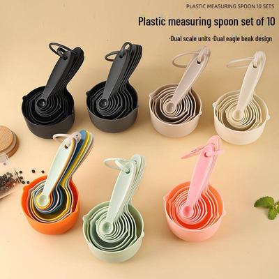 5-Piece Colorful Measuring Cup and Spoon Set for Baking and Cooking