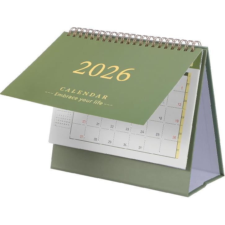 jojofuny Small Desk Calendar: 2025-2026 Desktop Standing Calendar Mini Monthly Planner July 2025 to December 2026 Tabletop for Office School