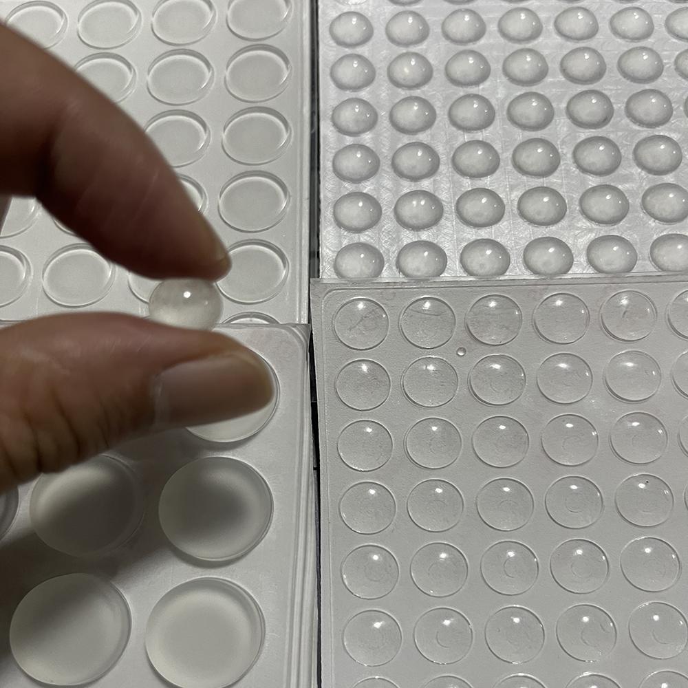 100Pcs Soft Silicone Rubber Anti Slip Bumpers Feet Pads Damper Buffer Cabinet Bumpers Silicone Furniture Pads Drawer Door Pad