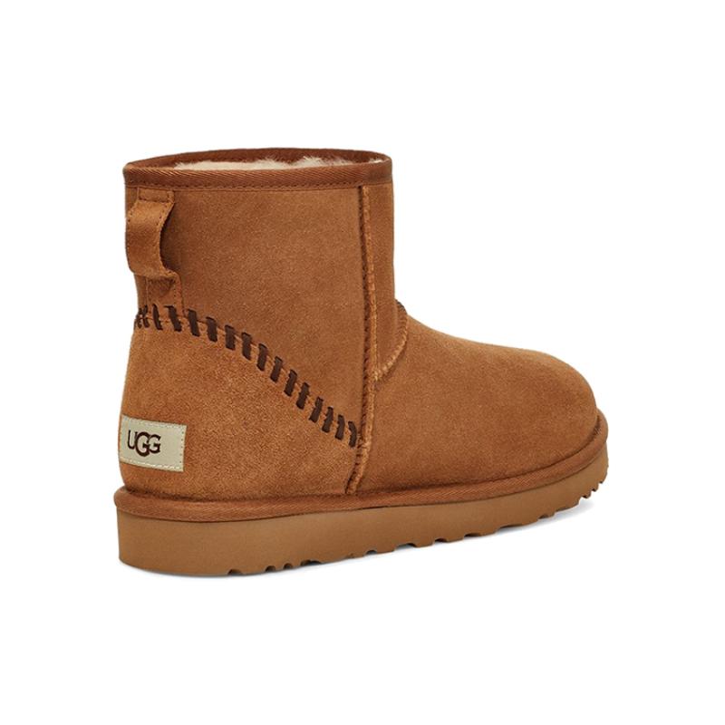 UGG Classic Mini Deco Suede Boot 'Brown' Sneakers 1115565-CHE