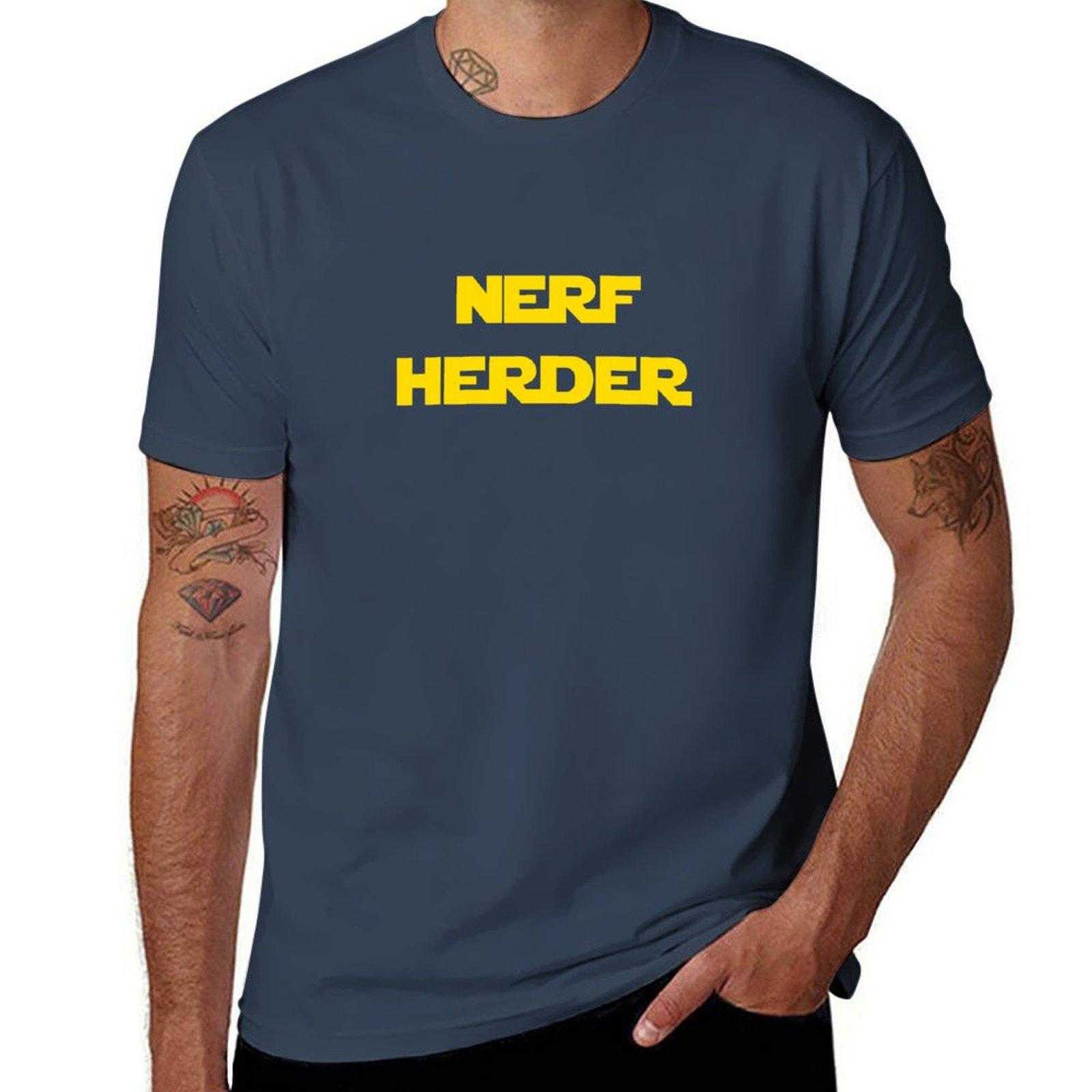 Футболка Nerf Herder футболки для мужчины упаковка хлопковая футболка мужчина мужские графические футболки премиум-класса Футболка S