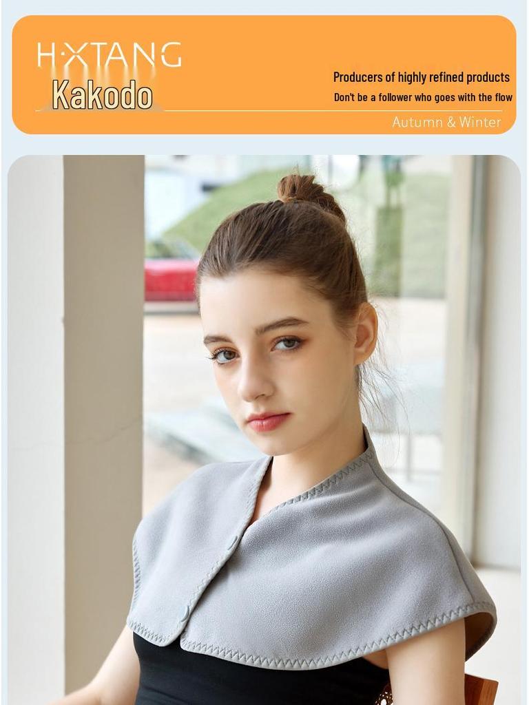 Warm Velvet Neck and Shoulder Wrap for Elderly – Cold-Proof Scarf for Men & Women