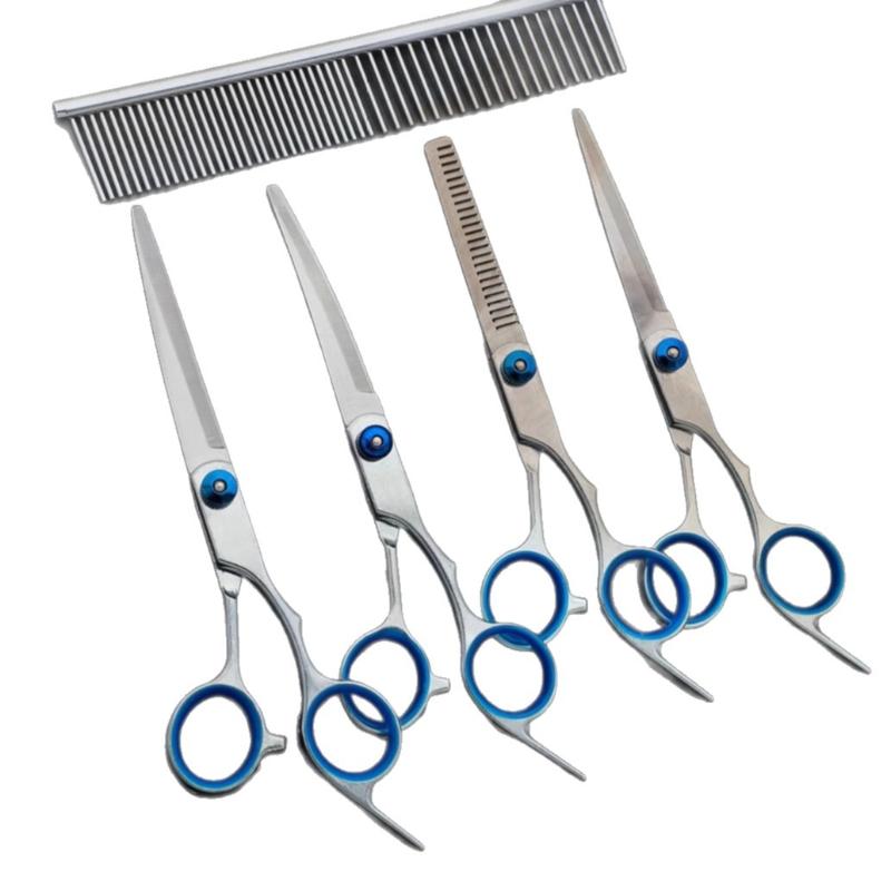 Professional Hairdressing Scissors Stainless Steel Cutting Thinning Barber Shear For Home Salon Use Pet Grooming Trimming