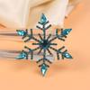 Alloy Rhinestone Snowflake Brooch